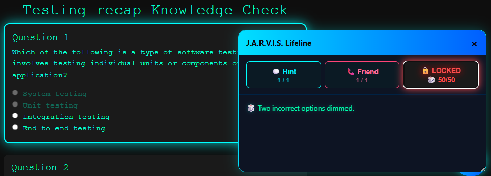 JARVIS Lifeline