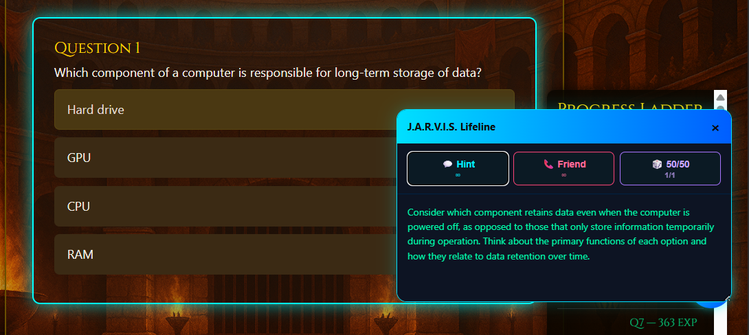 JARVIS Quiz Assistant