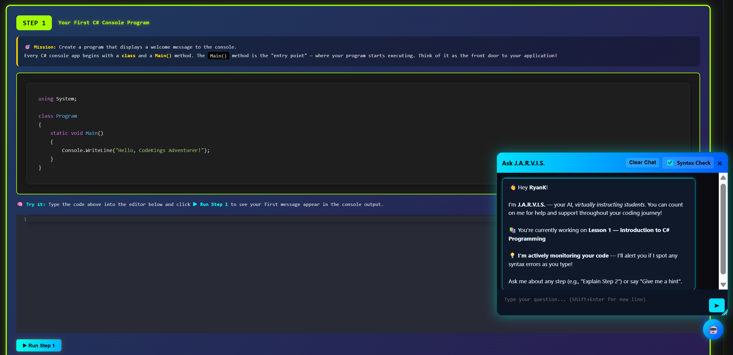JARVIS Code Along AI