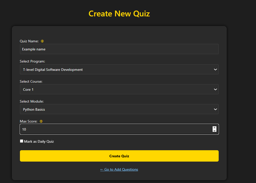 Quiz Creator